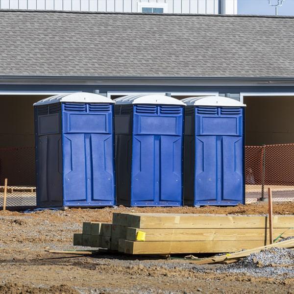 Heavy-duty construction site porta potty in Allegan, Michigan